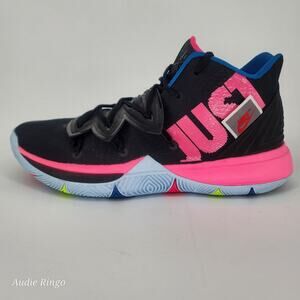 Nike Kyrie 5 “Just Do It” Black Pink Blast Basketball Shoes Men’s Size 13